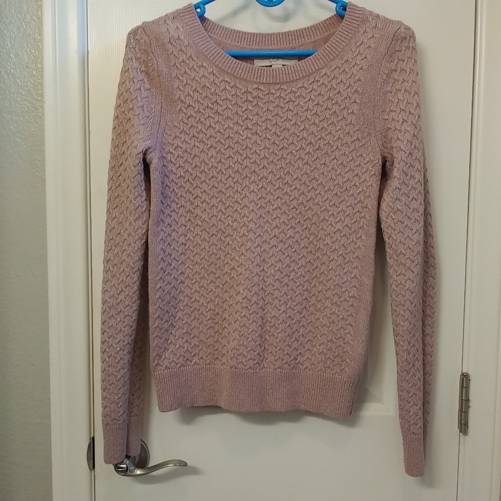 Ann taylor loft sparkly wool blend sweater
